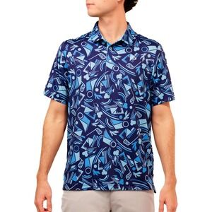 Good Good Golf Men's Size Large L For Liberty Performance Polo Shirt Casual NEW